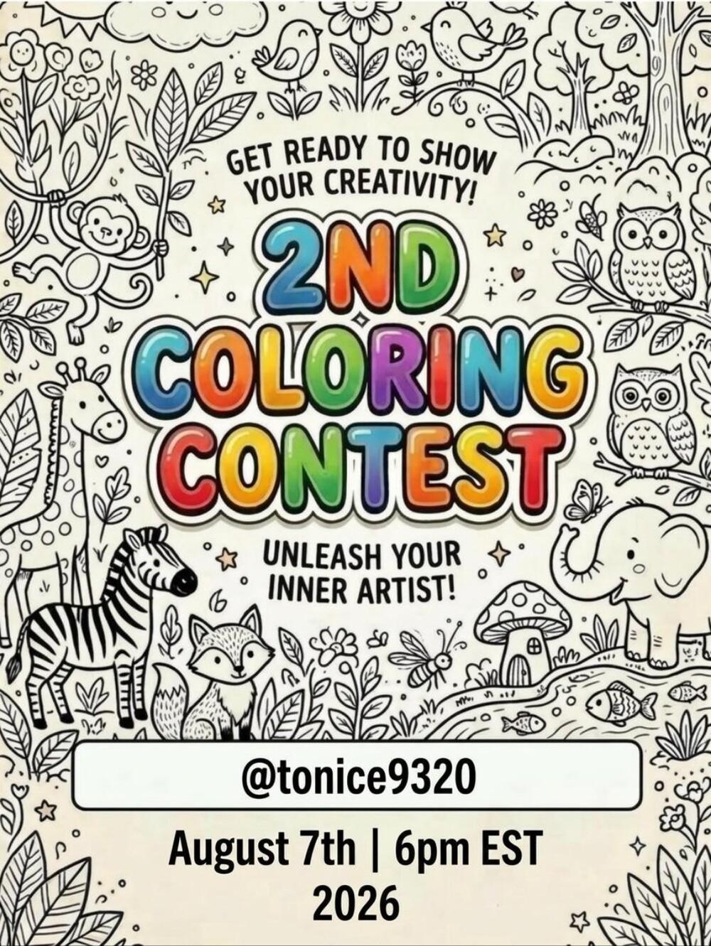 2nd Coloring Contest- Comnent On This If You Are Interested